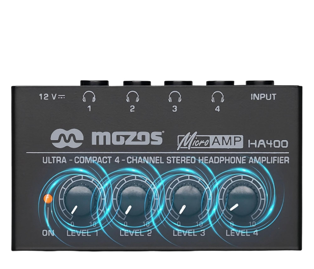 MOZOS HA400 4-kanałowy wzmacniacz słuchawkowy - 1370681 - zdjęcie 3